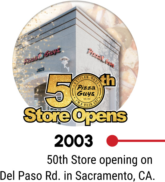 50th Pizza Guys store opens in Sacramento 2003